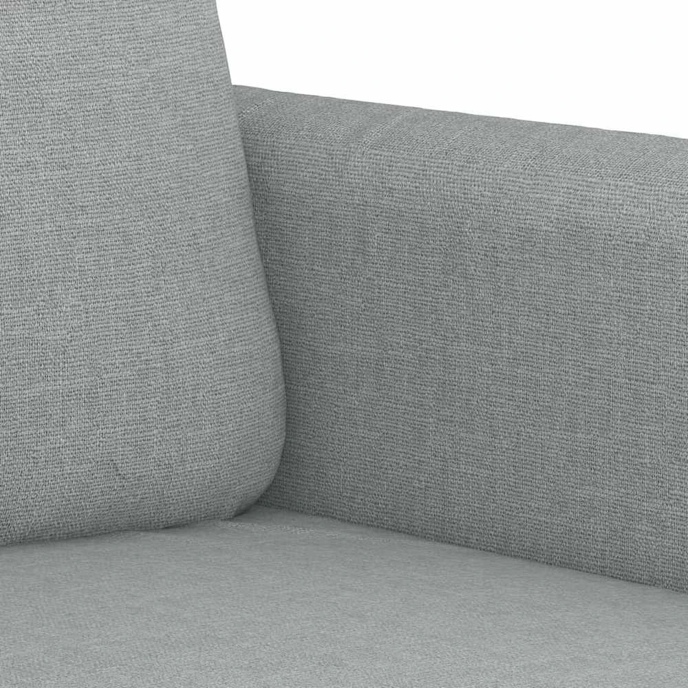 Sofa Sofos komplektas su pagalvėlėmis, 2 dalių, pilkas, audinys