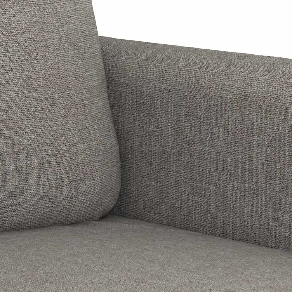 Sofa Sofos komplektas su pagalvėlėmis, 3 dalių, taupe, audinys