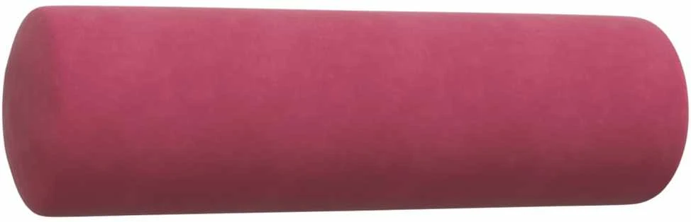Sofa Sofos komplektas su pagalvėlėmis, 3 dalių, vyno, aksomas