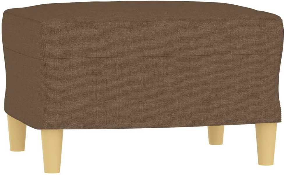 Sofa Sofos komplektas su pagalvėlėmis, 3 dalių, rudas, audinys