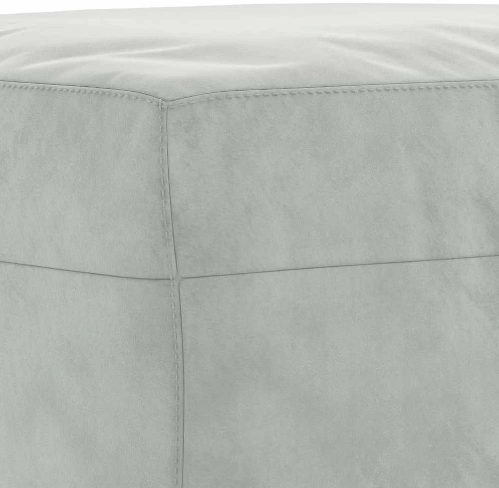 Sofa Sofos komplektas su pagalvėlėmis, 3 dalių, pilkas, aksomas