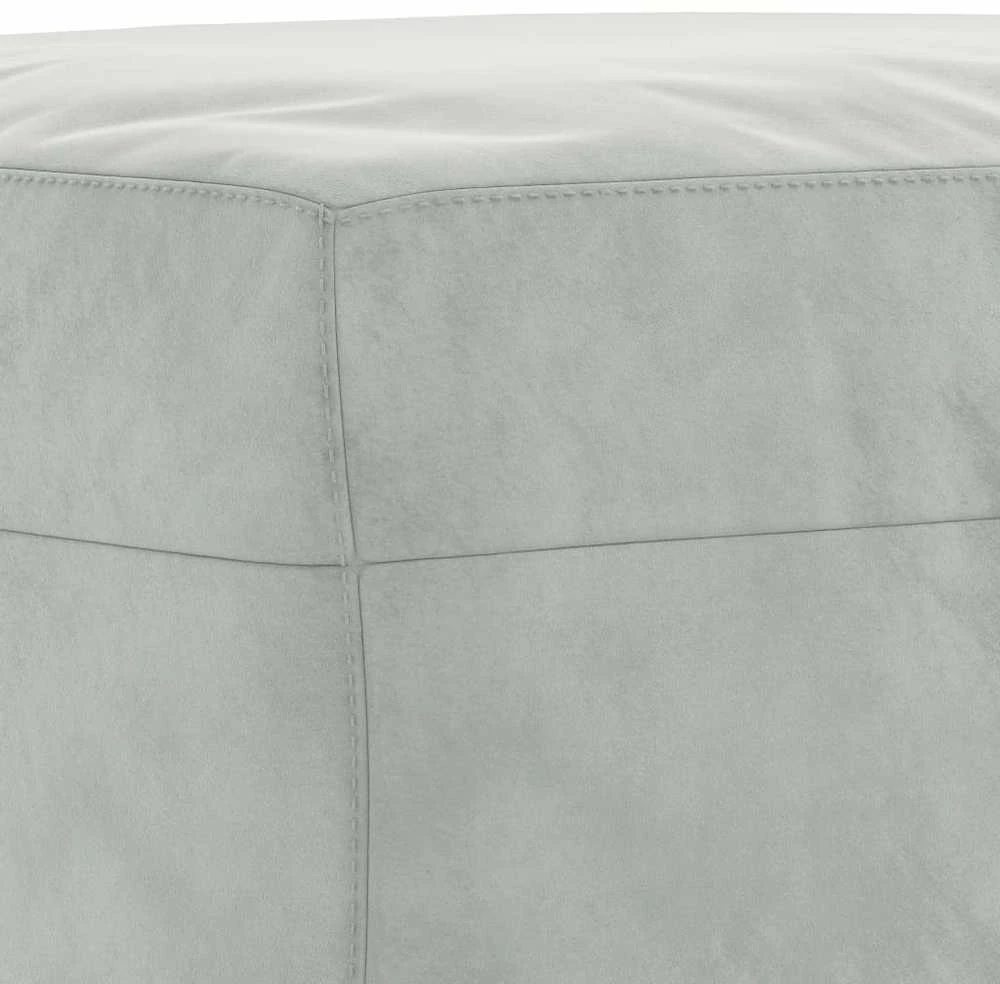 Sofa Sofos komplektas su pagalvėlėmis, 3 dalių, pilkas, aksomas