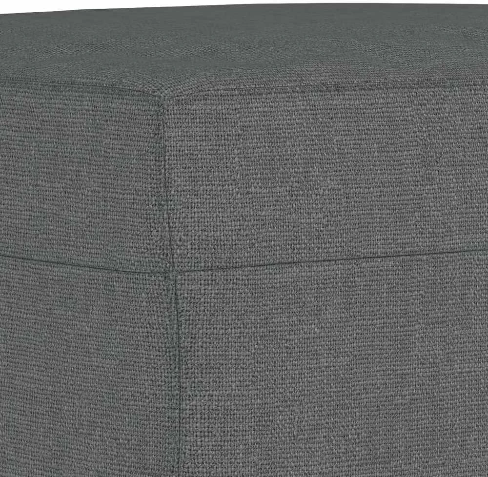 Sofa Sofos komplektas su pagalvėlėmis, 3 dalių, pilkas, audinys