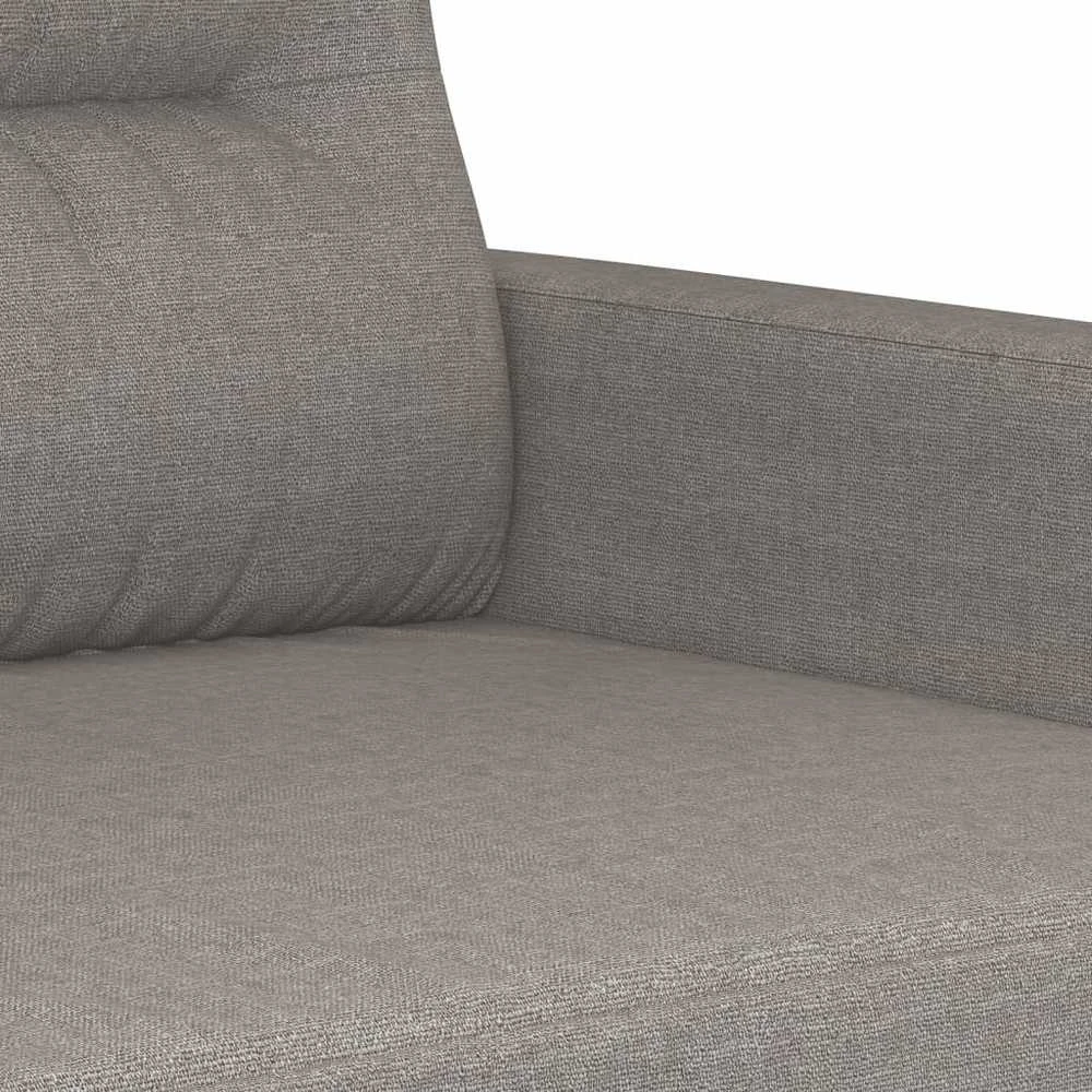 Sofa Sofos komplektas su pagalvėlėmis, 3 dalių, taupe, audinys