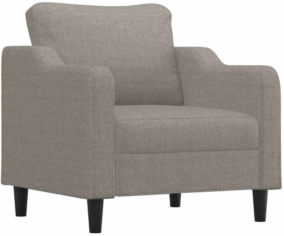 Sofa Sofos komplektas su pagalvėlėmis, 3 dalių, taupe, audinys