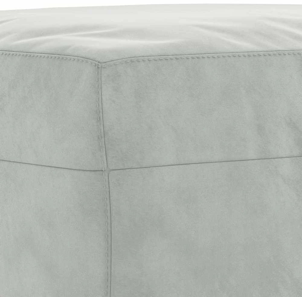 Sofa Sofos komplektas su pagalvėlėmis, 3 dalių, pilkas, aksomas