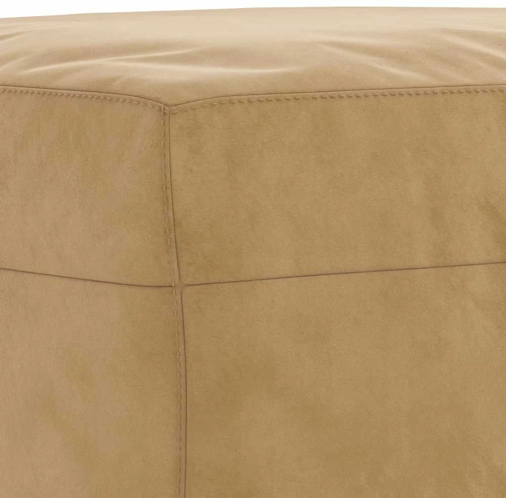 Sofa Sofos komplektas su pagalvėlėmis, 3 dalių, rudas, aksomas