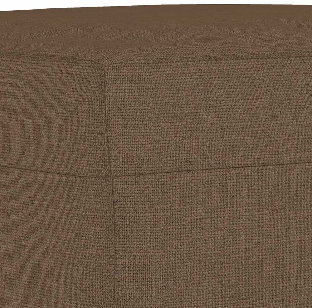Sofa Sofos komplektas su pagalvėlėmis, 3 dalių, rudas, audinys