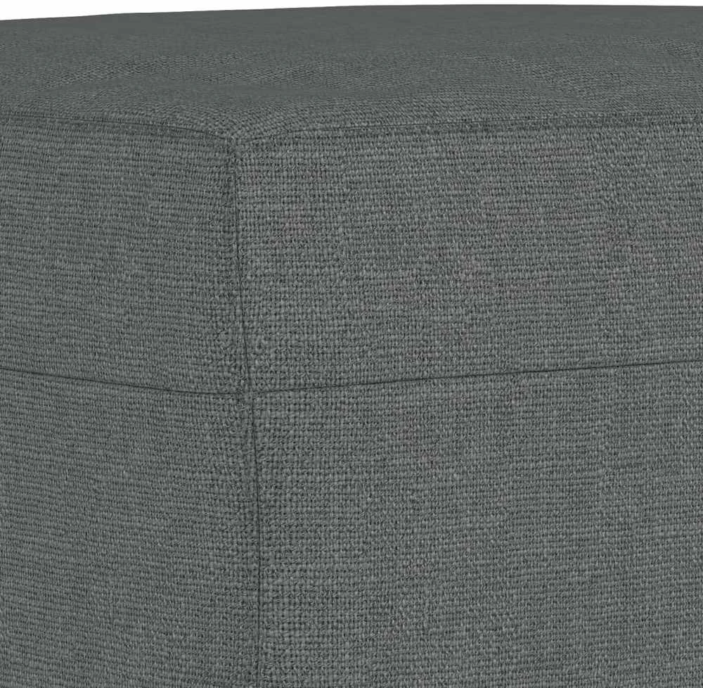Sofa Sofos komplektas su pagalvėlėmis, 3 dalių, pilkas, audinys
