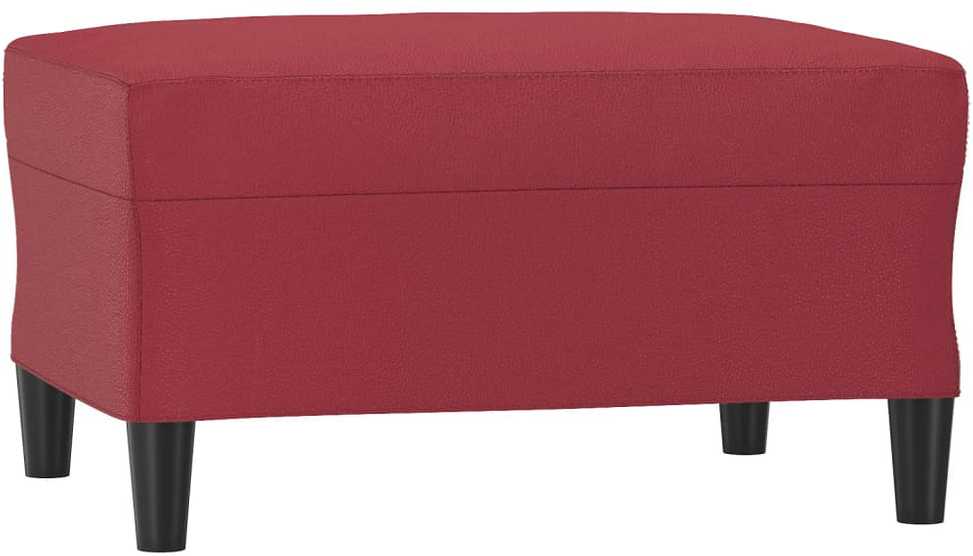 Sofa Sofos komplektas su pagalvėlėmis, 4 dalių, vyno, dirbtinė oda