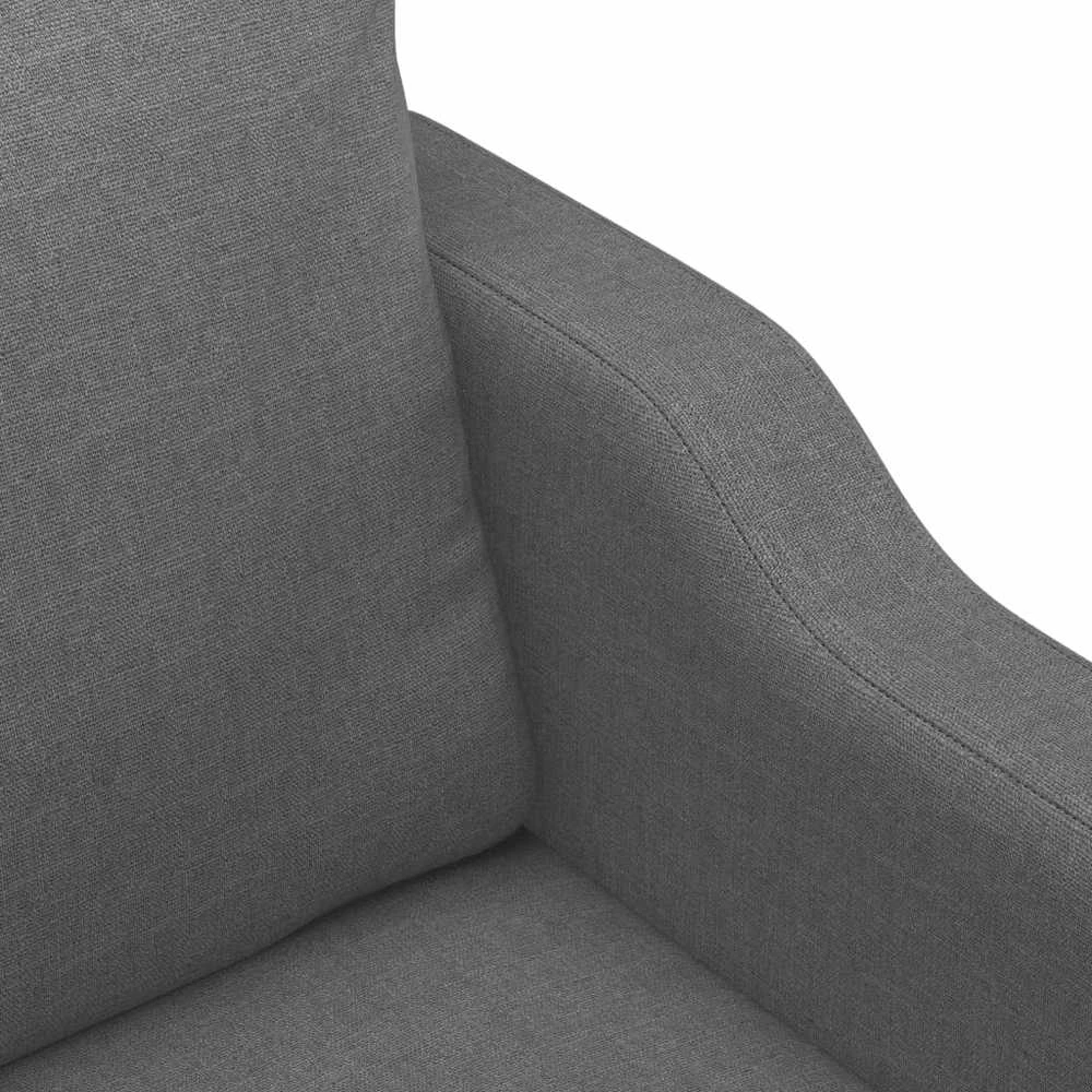 Sofa Sofos komplektas su pagalvėlėmis, 4 dalių, pilkas, audinys