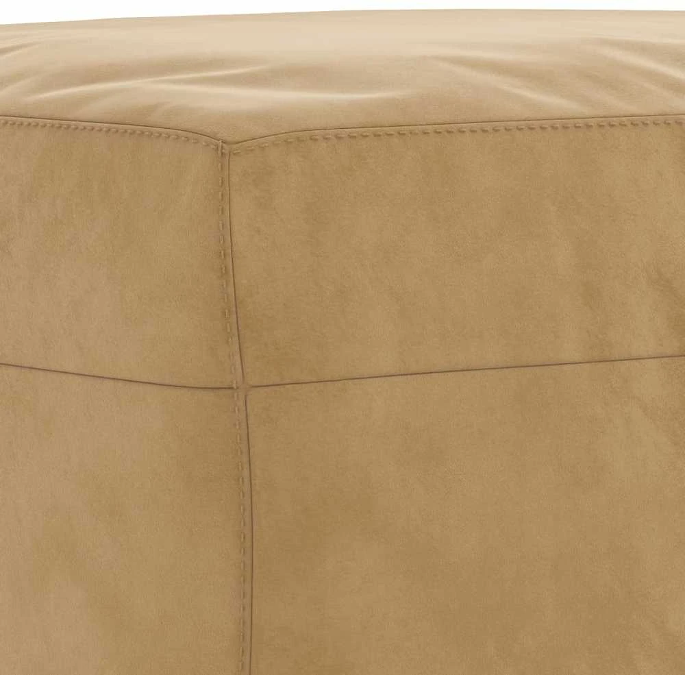 Sofa Sofos komplektas su pagalvėlėmis, 4 dalių, rudas, aksomas