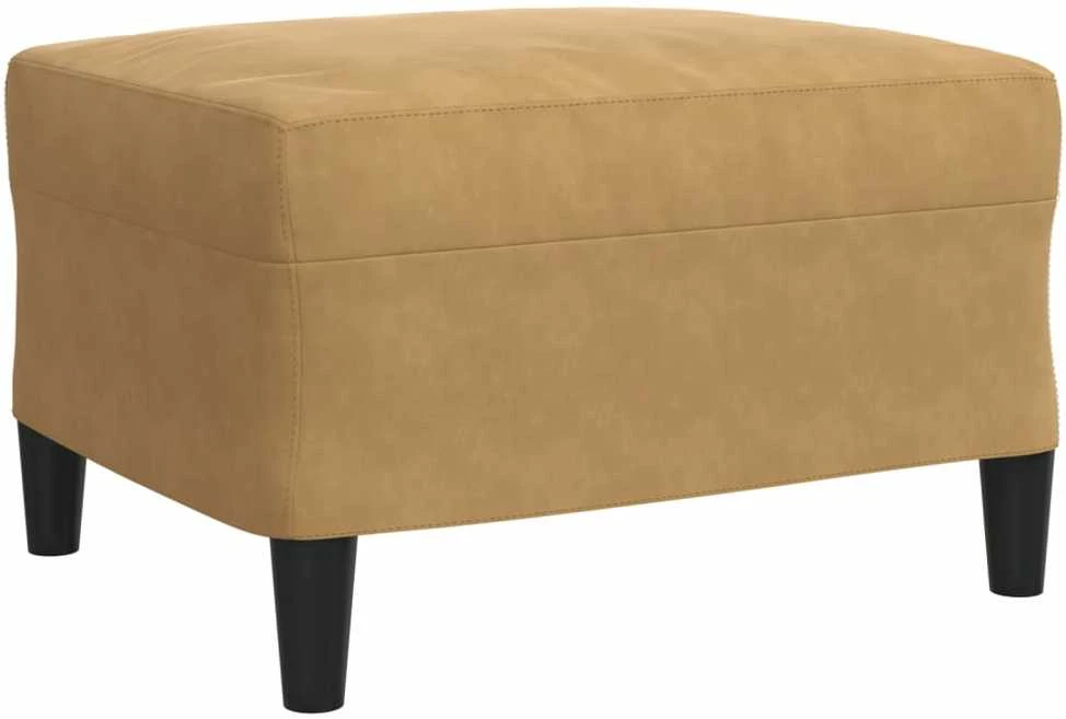 Sofa Sofos komplektas su pagalvėlėmis, 4 dalių, rudas, aksomas