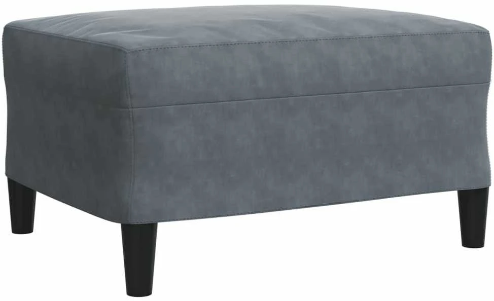 Sofa Sofos komplektas su pagalvėlėmis, 4 dalių, pilkas, aksomas