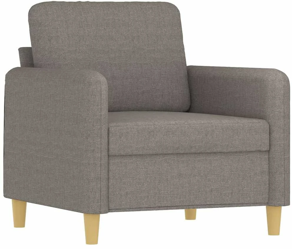 Sofa Sofos komplektas su pagalvėlėmis, 4 dalių, taupe, audinys