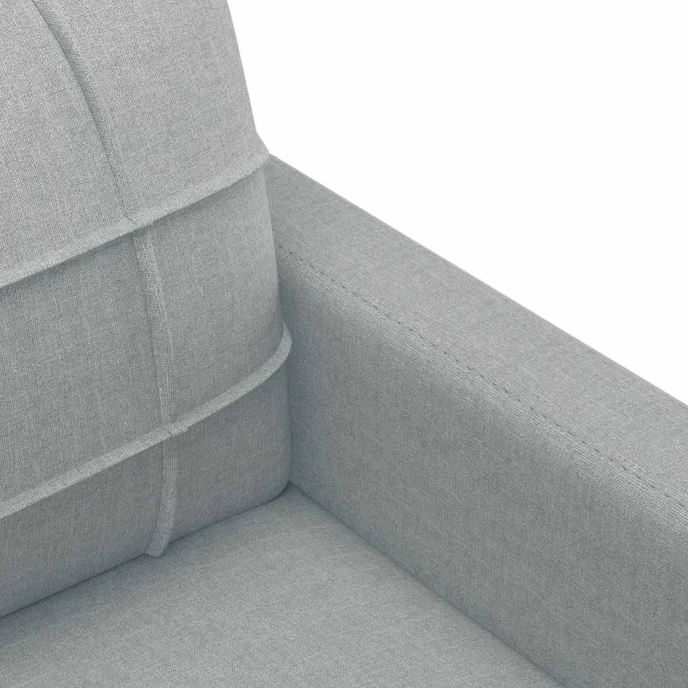 Sofa Sofos komplektas su pagalvėlėmis, 4 dalių, pilkas, audinys