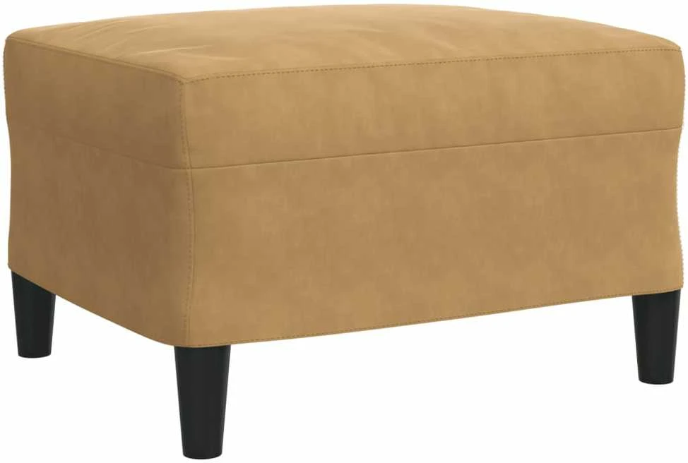 Sofa Sofos komplektas su pagalvėlėmis, 4 dalių, rudas, aksomas