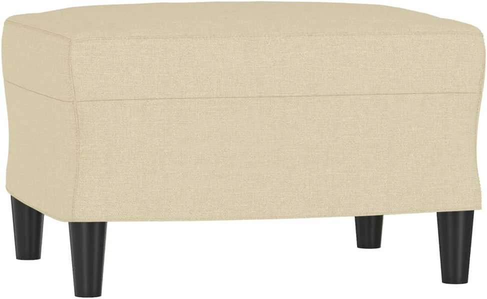 Sofa Sofos komplektas su pagalvėlėmis, 4 dalių, kreminis, audinys