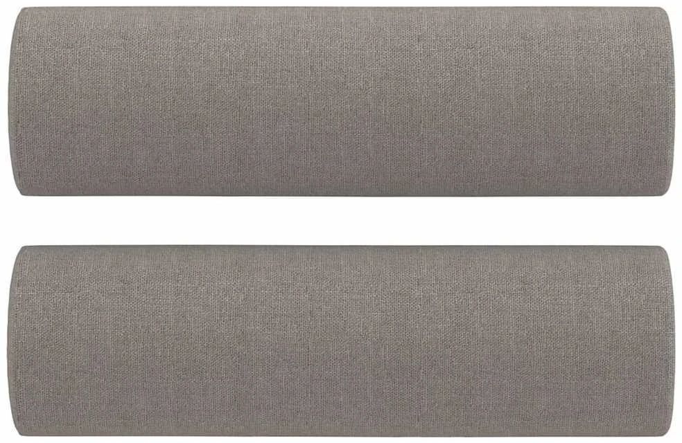 Sofa Sofos komplektas su pagalvėmis, 2 dalių, taupe, audinys