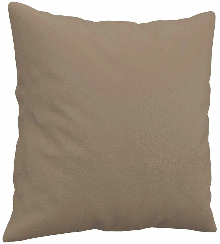 Sofa Sofos komplektas su pagalvėmis, 2 dalių, kapučino, dirbtinė oda