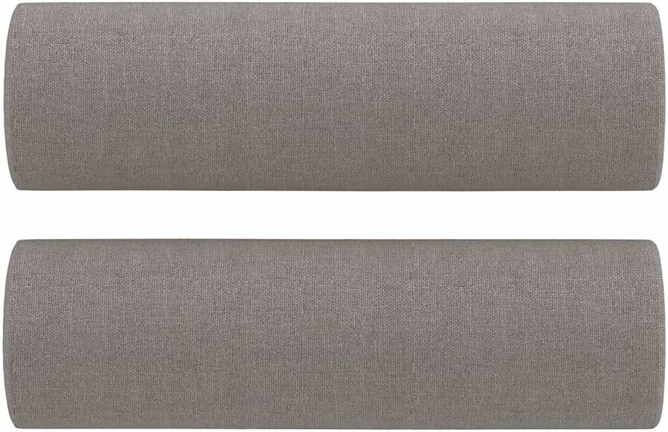 Sofa Sofos komplektas su pagalvėmis, 2 dalių, taupe, audinys