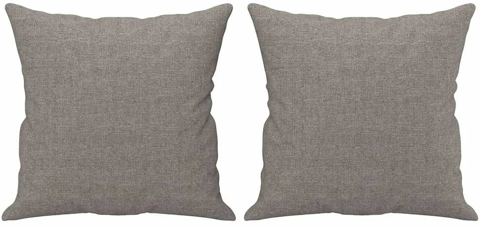 Sofa Sofos komplektas su pagalvėmis, 2 dalių, taupe, audinys