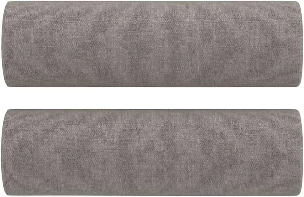 Sofa Sofos komplektas su pagalvėmis, 2 dalių, taupe, audinys