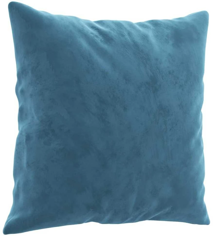 Sofa Sofos komplektas su pagalvėmis, 2 dalių, mėlynas, aksomas