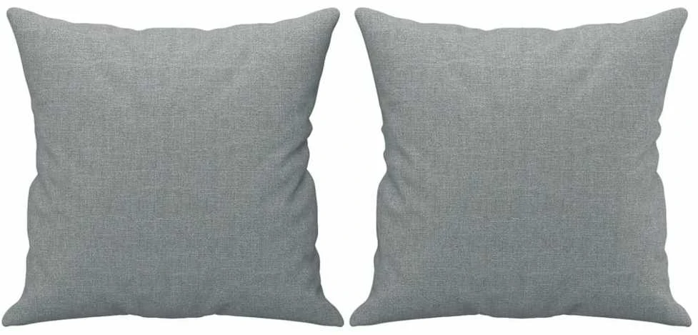 Sofa Sofos komplektas su pagalvėmis, 3 dalių, pilkas, audinys