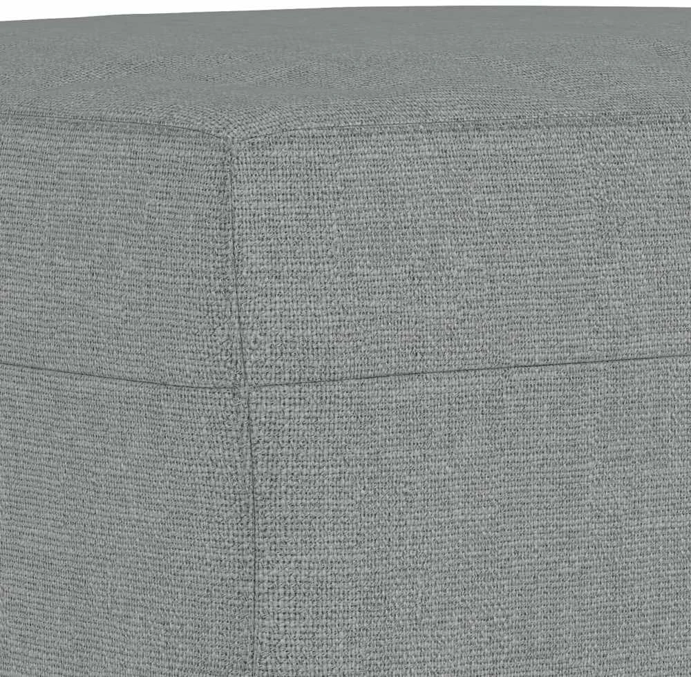 Sofa Sofos komplektas su pagalvėmis, 3 dalių, pilkas, audinys