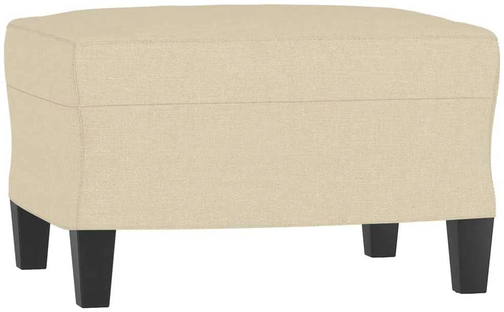 Sofa Sofos komplektas su pagalvėmis, 3 dalių, kreminis, audinys