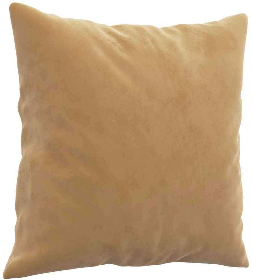 Sofa Sofos komplektas su pagalvėmis, 3 dalių, rudas, aksomas