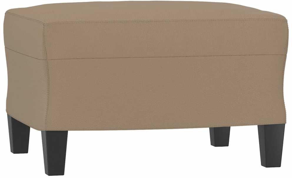 Sofa Sofos komplektas su pagalvėmis, 3 dalių, kapučino, dirbtinė oda