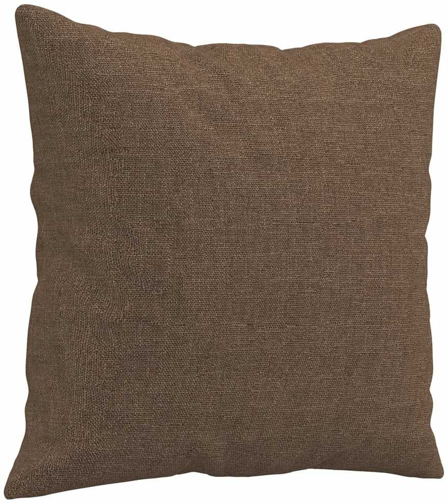 Sofa Sofos komplektas su pagalvėmis, 3 dalių, rudas, audinys
