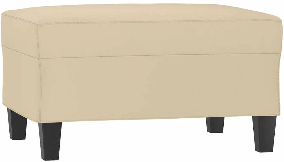 Sofa Sofos komplektas su pagalvėmis, 3 dalių, kreminis, audinys