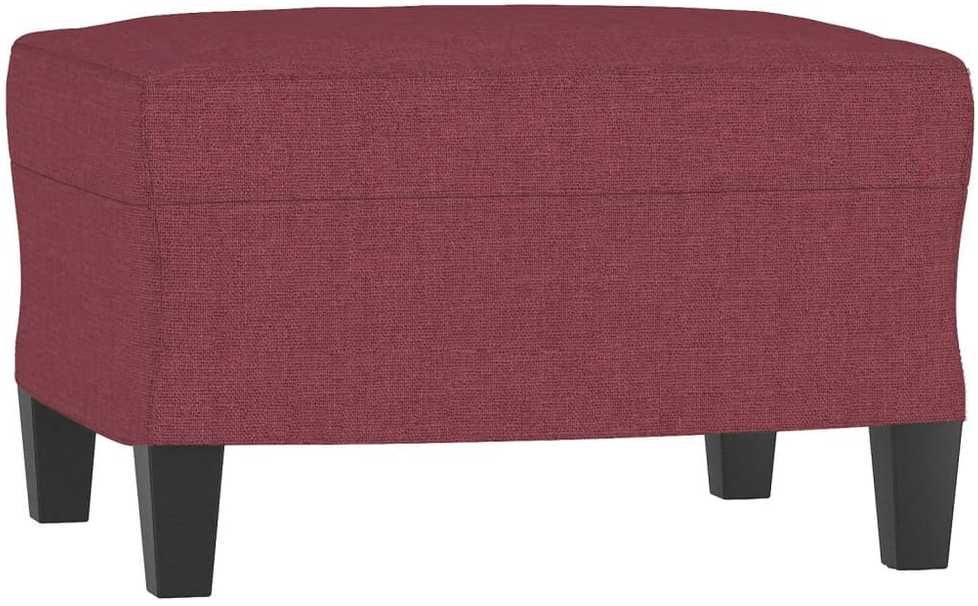 Sofa Sofos komplektas su pagalvėmis, 3 dalių, vyno, audinys