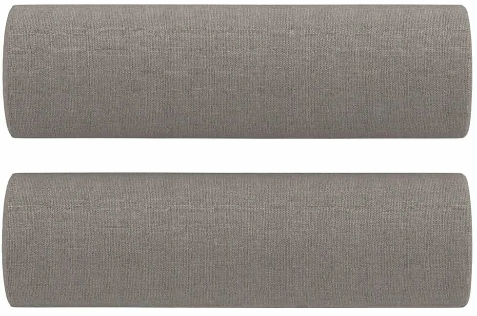 Sofa Sofos komplektas su pagalvėmis, 3 dalių, taupe, audinys