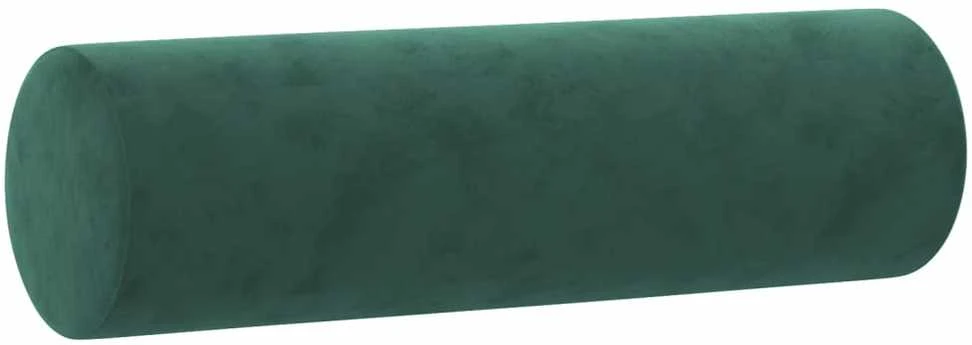 Sofa Sofos komplektas su pagalvėmis, 3 dalių, žalias, aksomas