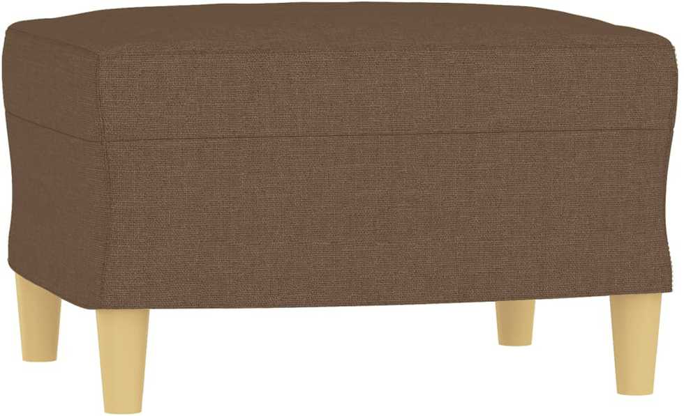 Sofa Sofos komplektas su pagalvėmis, 3 dalių, rudas, audinys