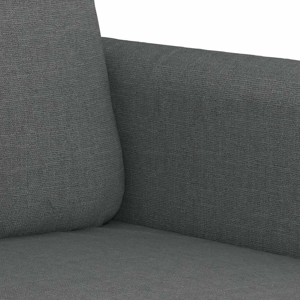 Sofa Sofos komplektas su pagalvėmis, 3 dalių, pilkas, audinys