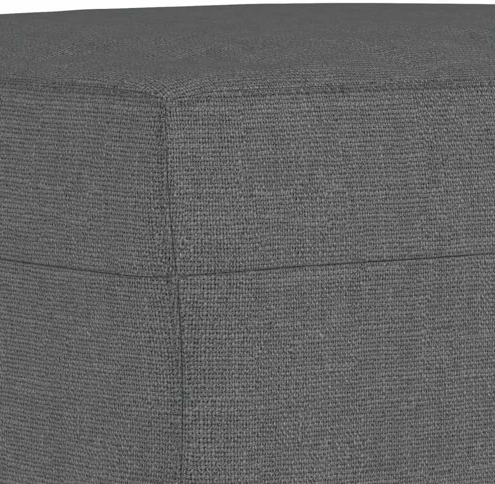 Sofa Sofos komplektas su pagalvėmis, 3 dalių, pilkas, audinys