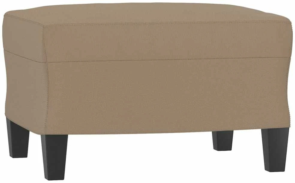 Sofa Sofos komplektas su pagalvėmis, 3 dalių, kapučino, dirbtinė oda