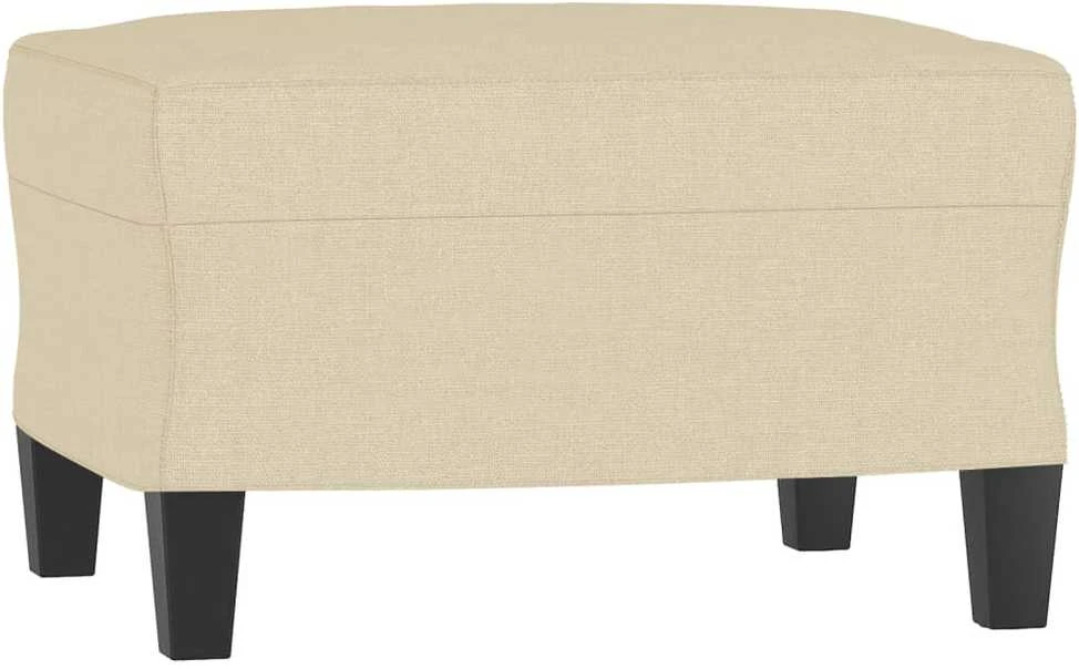 Sofa Sofos komplektas su pagalvėmis, 3 dalių, kreminis, audinys
