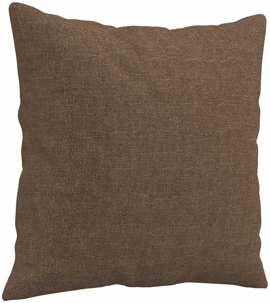 Sofa Sofos komplektas su pagalvėmis, 3 dalių, rudas, audinys