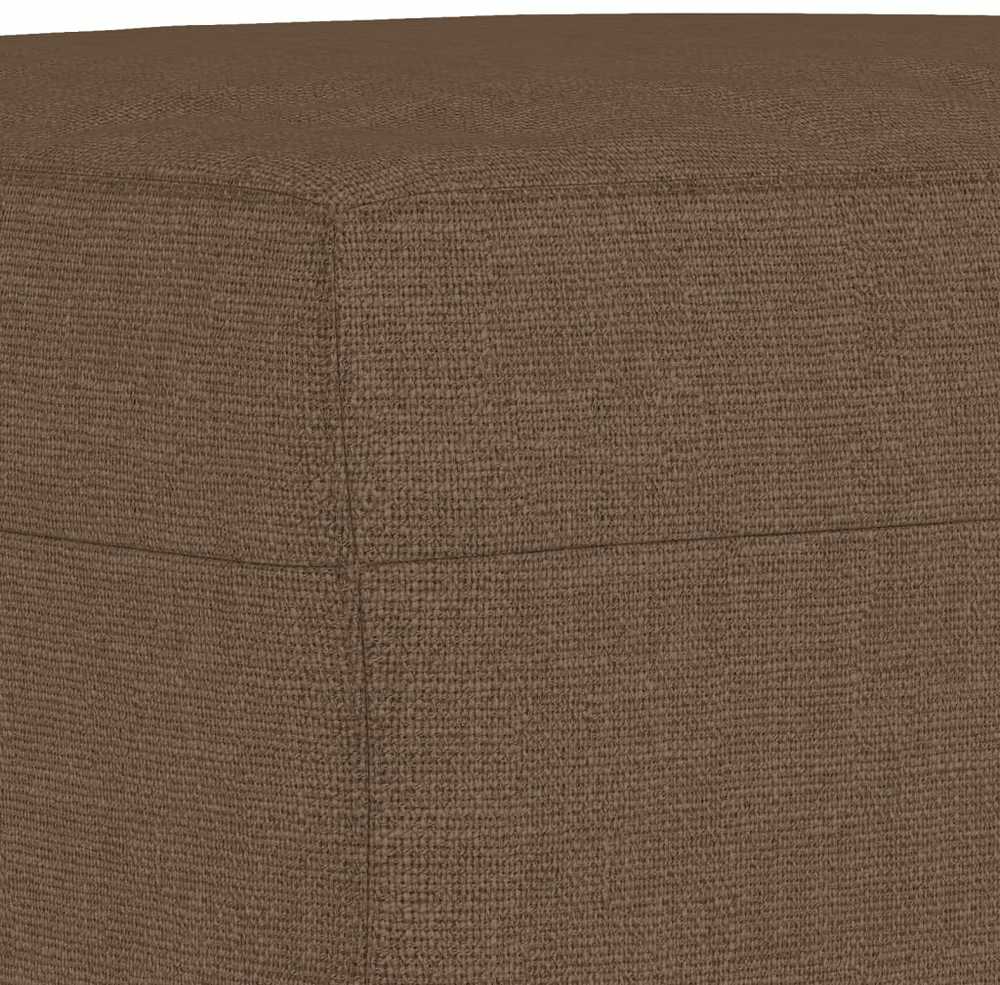 Sofa Sofos komplektas su pagalvėmis, 3 dalių, rudas, audinys
