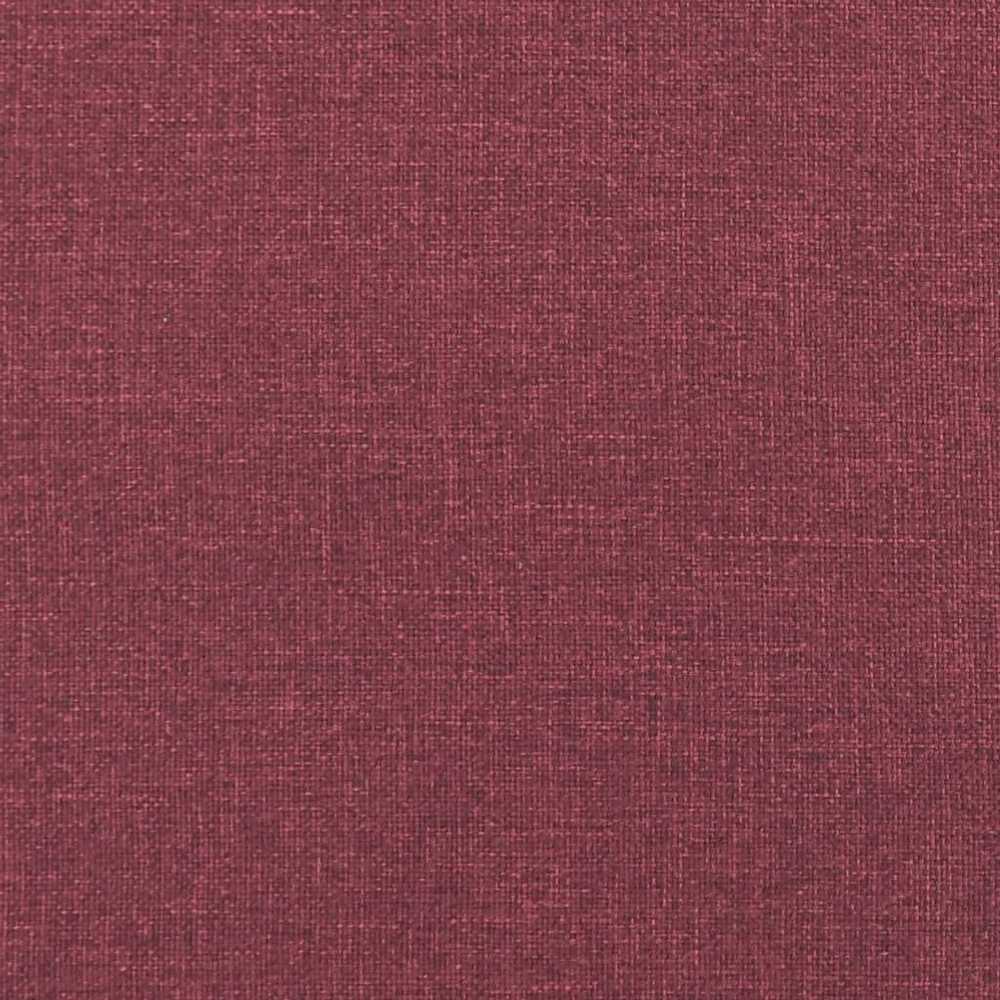 Sofa Sofos komplektas su pagalvėmis, 3 dalių, vyno, audinys