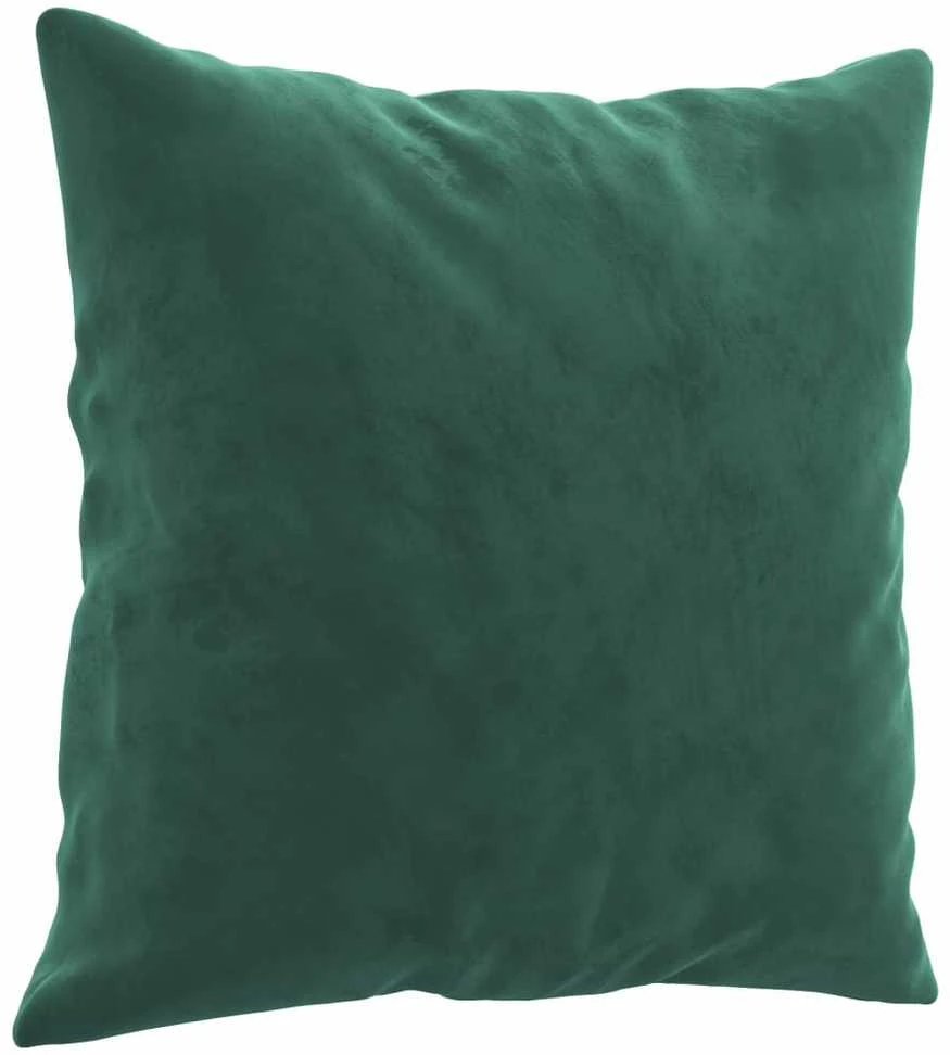 Sofa Sofos komplektas su pagalvėmis, 3 dalių, žalias, aksomas