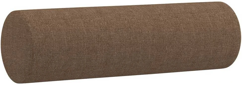Sofa Sofos komplektas su pagalvėmis, 4 dalių, rudas, audinys