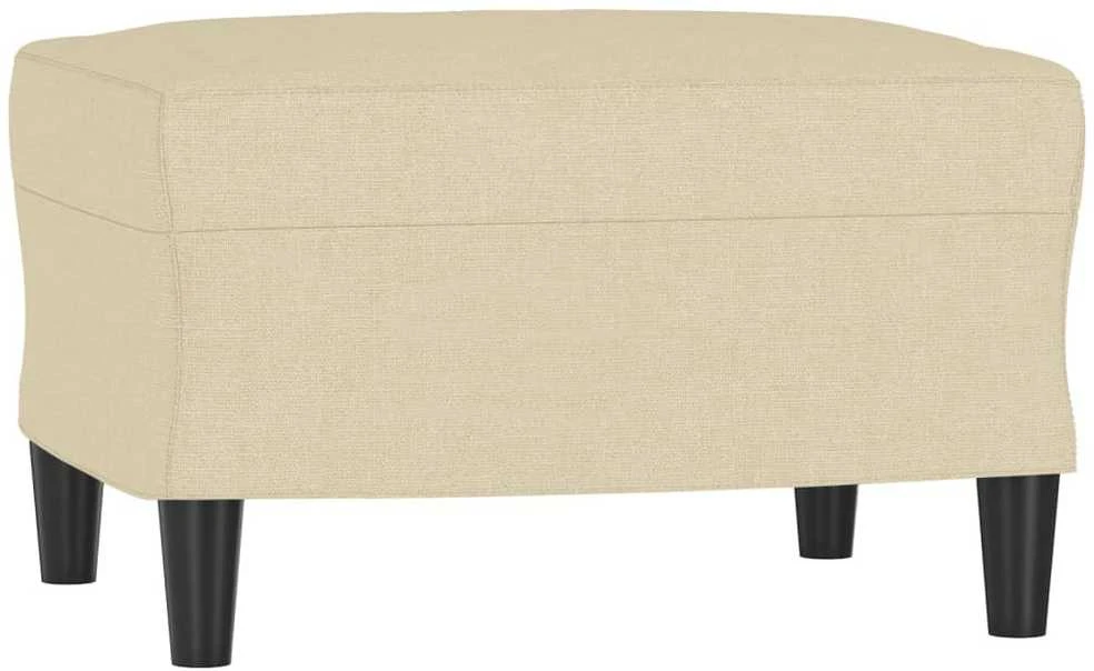 Sofa Sofos komplektas su pagalvėmis, 4 dalių, kreminis, audinys