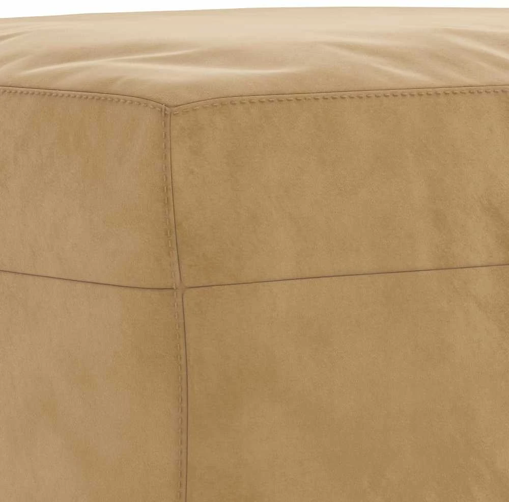 Sofa Sofos komplektas su pagalvėmis, 4 dalių, rudas, aksomas
